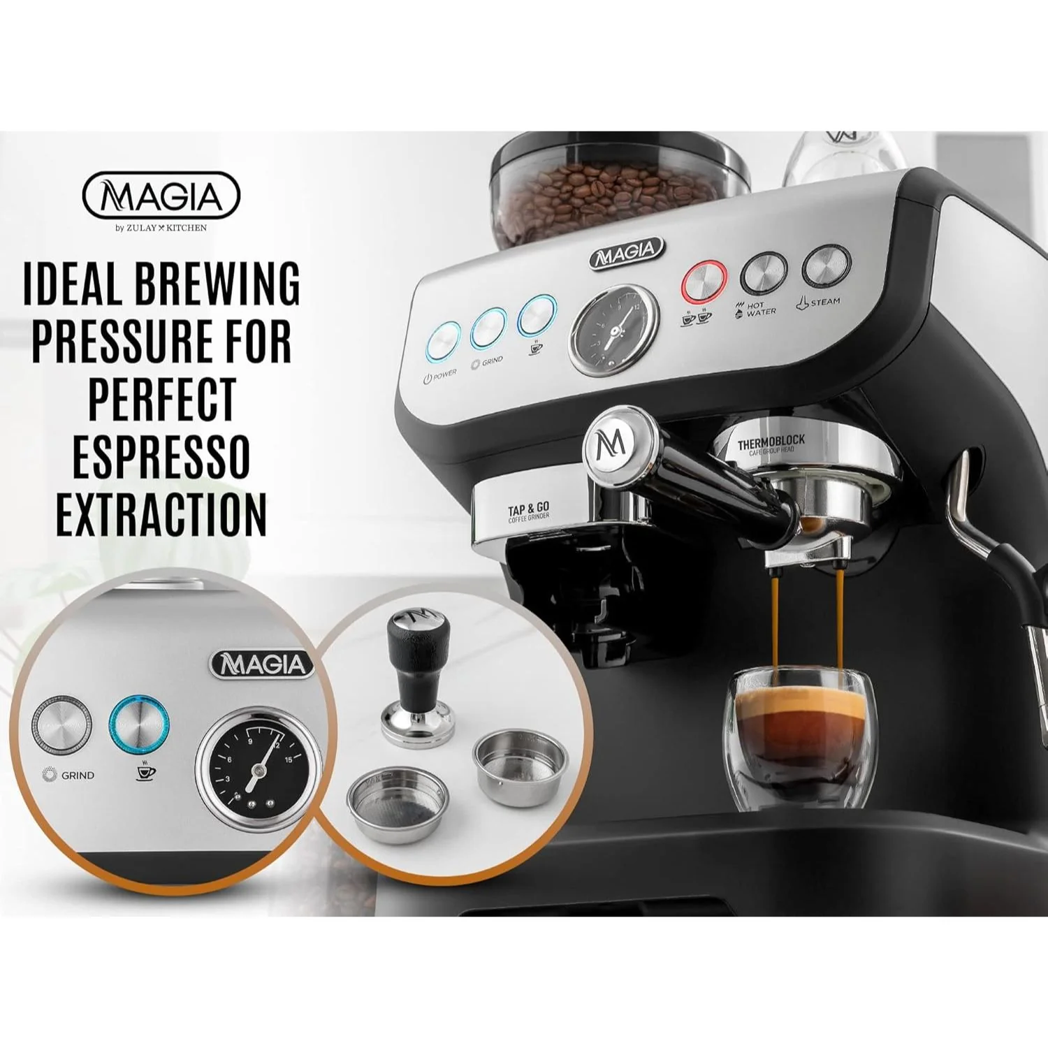 Zulay Magia Manual Espresso Machine - Image 4