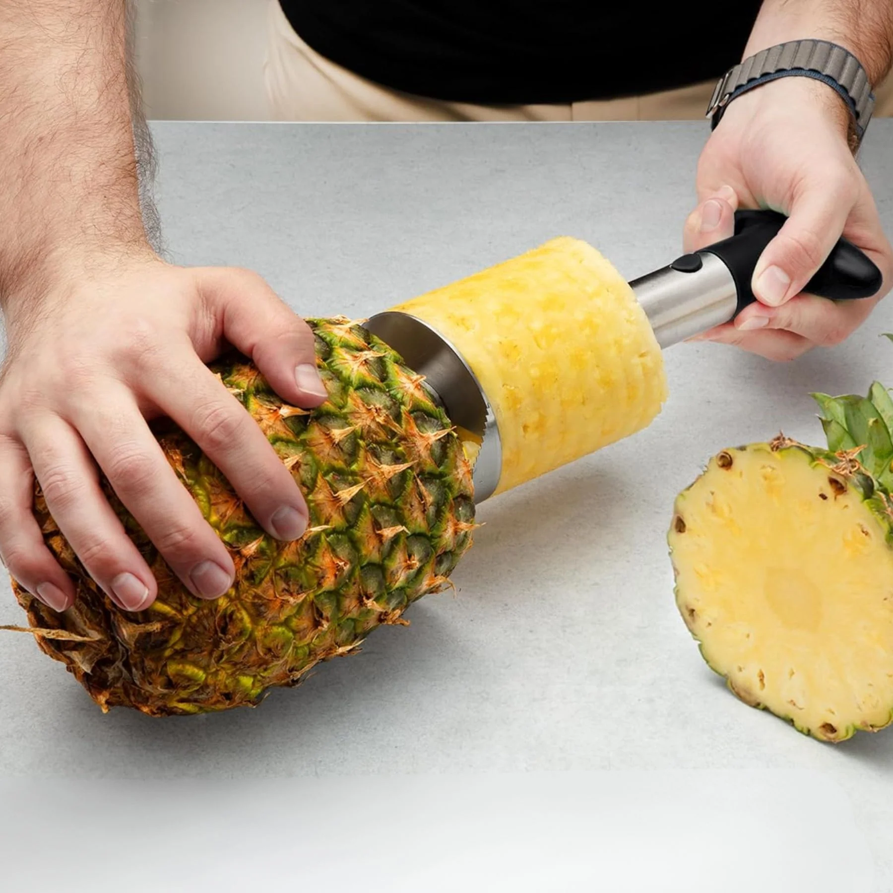 Stainless Steel Pineapple Corer - Image 3