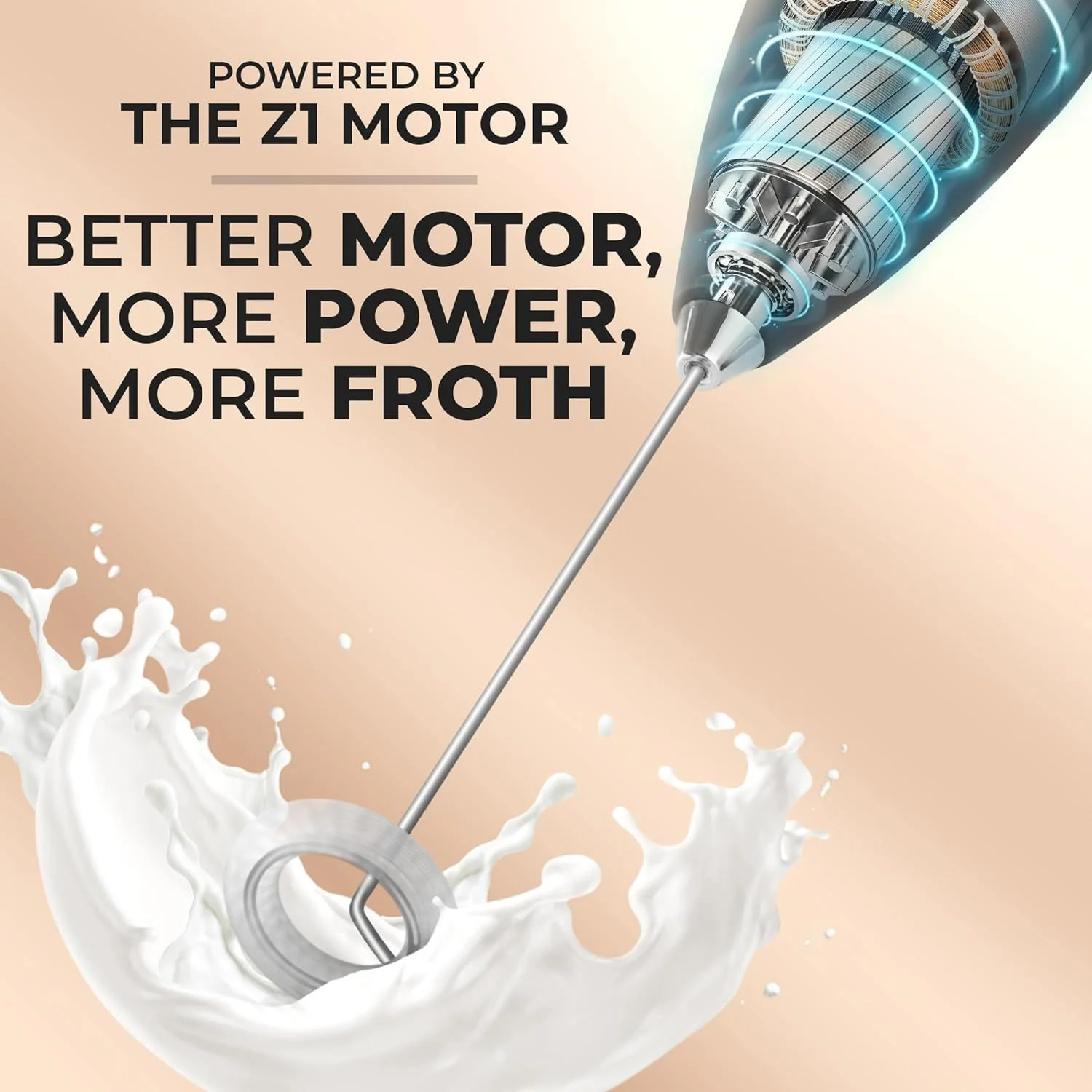 Milk Frother - Silver v2 - Image 3