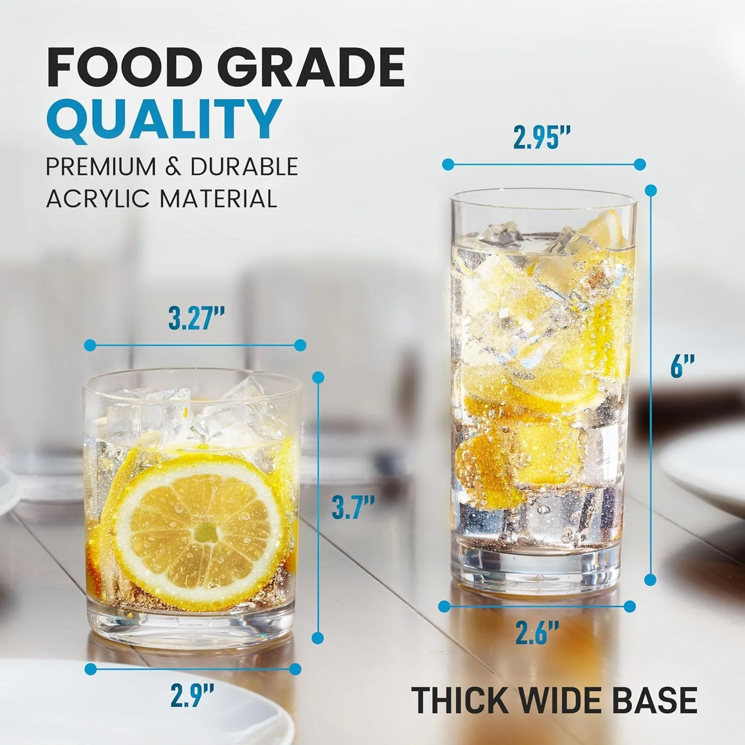 Acrylic Glasses Drinkware - Image 3